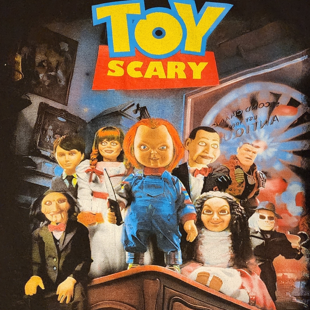 Custom Toy Scary T-Shirt Large